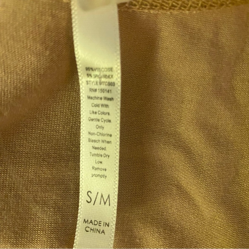 Itzon Women's Tan Tank Top GUC S/M - Picture 5 of 5